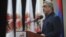 Armenia - President Serzh Sarkisian holds an election campaign meeting in Yerevan's Nubarashen district, 11Feb2013.