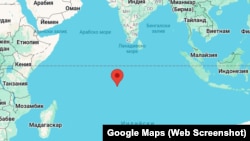 Архипелаг Чагос на карте мира