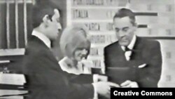 Frans Gal na takmičenju Evrovizije 1965, arhivska fotografija