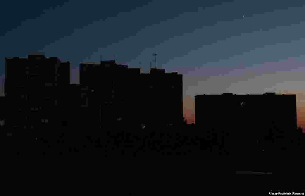 Dark apartment buildings in Yevpatoria on July 5.Russian-imposed authorities have opened "emergency assistance centers" in several cities in Crimea since July 5. The centers offer "phone charging, access to communications, and immediate assistance," amid the ongoing power crisis.