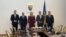 Francuski i njemački ministri za Evropu Benjamin Haddad i Gunther Krichbaum razgovarali su u Sarajevu sa članovima Predsjedništva Bosne i Hercegovine, Željkom Cvijanović, Denisom Bećirovićem i Željkom Komšićem, 2. juni 2026. 