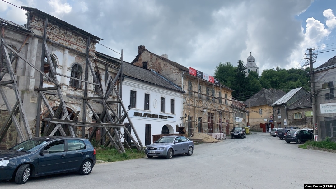 Roșia Montană - centrul comunei. 