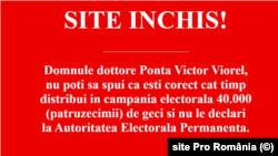 Pro Romania website