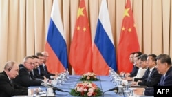 Russian President Vladimir Putin and Chinese President Xi Jinping meet on August 31 on the sidelines of the Shanghai Cooperation Organisation (SCO) summit in Bishkek. 
