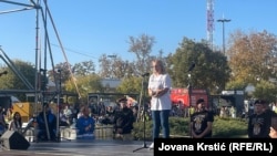 Dijana Hrka u obraćanju okupljenima na komemorativnom skupu