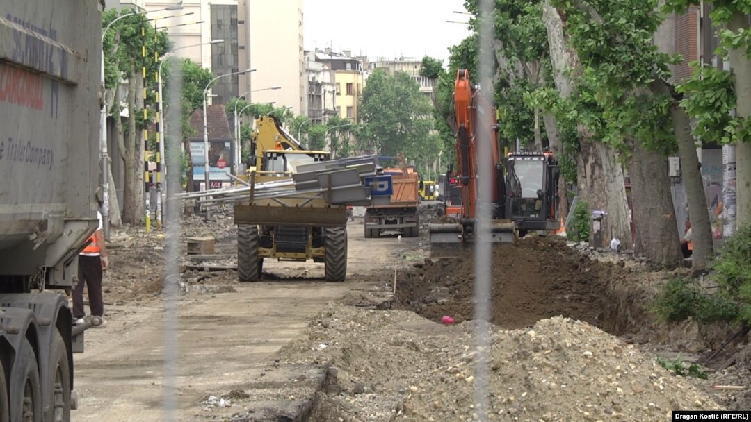 Beograd, radovi u centru grada, ilustrativna fotografija