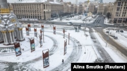 Майдан Незалежності в Києві, січень 2026 року