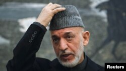 حامد کرزی رییس جمهور افغانستان 