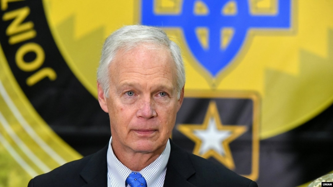 U.S. Senator Ron Johnson during a visit to Ukraine in December
