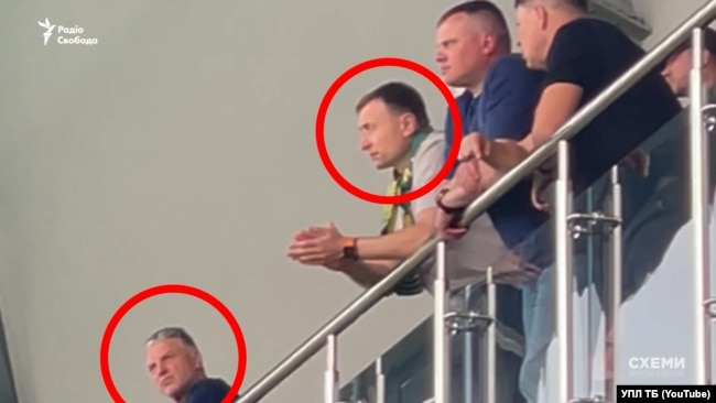 Лавренко і Комар на матчі