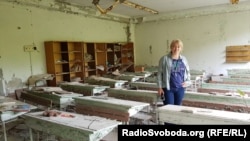Ірина Шинкаренко в Прип'яті у своїй школі