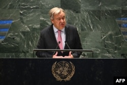 Guterres a venit la șefia ONU în 2017 și se află la al doilea mandat.