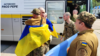 Ukrainian soldiers returning as part of an exchange with Russia on June 9.
