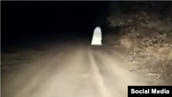 A screenshot of a video taken by a local that shows the supposed ghost. The province’s governor has said that someone is likely playing a joke.
