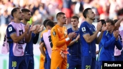 Reprezentativci BiH nakon utakmice protiv selekcije SAD-a u San Franciscu, 2. jula 2026.