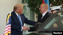 Дональд Трамп и Ильхам Алиев (архивная фотография)