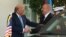 ABŞ prezidenti Donald Tramp Azərbaycan prezidenti İlham Əliyevi Ağ Evdə qarşılayır.