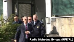 Radončić prilikom izlaska iz pritvora 17. februara 2016 .