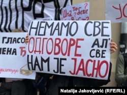 "Nemamo sve odgovore, al' sve nam je jasno" na protestu u Subotici, 30. januar 2025.