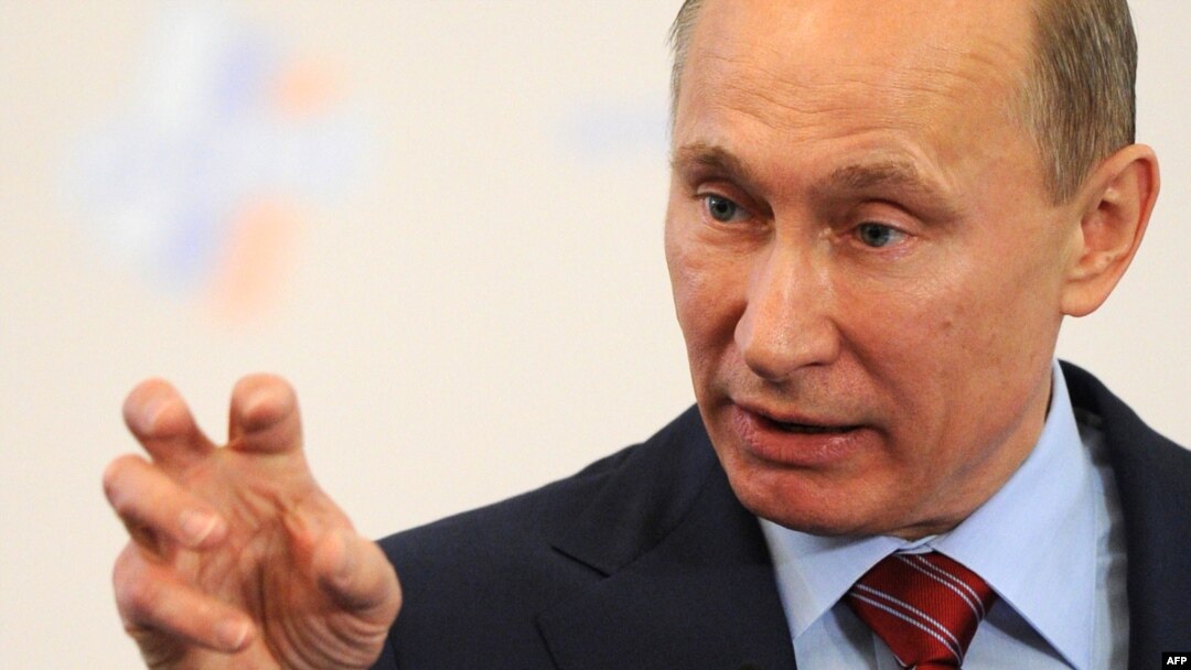 Russian Prime Minister and presidential candidate Vladimir Putin