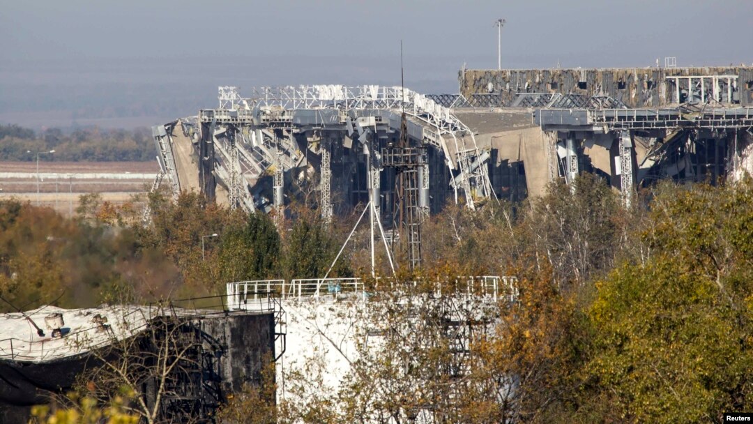 Донецк әуежайының қазіргі қалпы. Украина, 4 қазан 2014 жыл. 