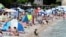 Rijekai strand 2020. július 10-én.