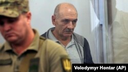 Volodymyr Tsemakh in a Kyiv courtroom on September 5.