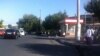 Автобусная остановка рядом со столичным рынком «Чорсу», где в пятницу прогремел взрыв. 
