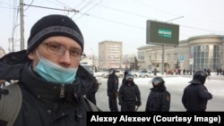 Алексей Алексеев на акции
