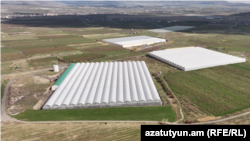 Armenia - A view of greenhouses in Armavir province.