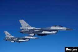 Американские истребители F-16. Иллюстрационное фото