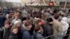 russia -- file -- FILE-- In this Wednesday, Jan. 31, 1990, file photo, hundreds of people line up around the first McDonald's restaurant in the Soviet Union at Moscow's Pushkin Square, on its opening day. 