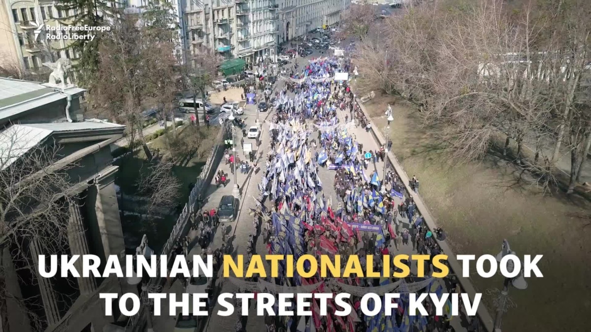 Ukrainian Nationalists March In Kyiv