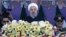 Iranian President Hassan Rohani delivers a speech during a parade on the occasion of the country's Army Day in Tehran on April 18.
