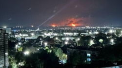 Пожар после удара дронов по Сызранскому НПЗ