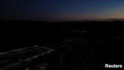 Pogled na grad tokom velikog nestanka struje koji je zahvatio velike dijelove zemlje, u Konsepsionu, Čile, 25. februara 2025. 