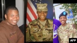 The three U.S. soldiers killed in Jordan have been identified as Sergeant William Rivers (left), Specialist Breona Moffett (center), and Specialist Kennedy Sanders.