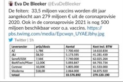 Uslikani obrisani tweet Eve De Bleeker