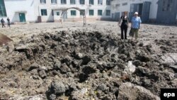 Після одного з обстрілів у Горлівці, фото 29 липня 2014 року