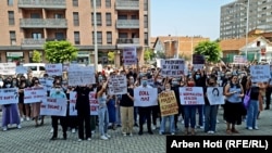 Protesta në Ferizaj ku u kërkua drejtësi për viktimën M. nga Ferizaj. 