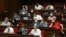 Armenia -- Deputies from the ruling My Step bloc at a parliament session in Yerevan, June 22, 2020.