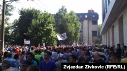 Radnički protest u Sarajevu