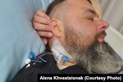 Сяржук Хвасьцёнак у шпіталі