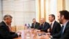 Kosovo - U.S Ambassador in Kosovo, Philip Kosnett, met Kosovo prime minister Ramush Haradinaj and Parliament speaker Kadri Veseli