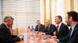 Kosovo - U.S Ambassador in Kosovo, Philip Kosnett, met Kosovo prime minister Ramush Haradinaj and Parliament speaker Kadri Veseli