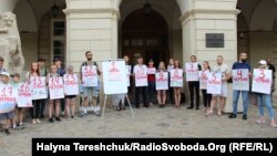 Акция в поддержку Олега Сенцова во Львове. 2 июня 2018 года