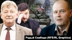 Колаж: український ексдипломат Ігор Кизим та оглядач Білоруської редакції Радіо Свобода Юрій Дракахруст 