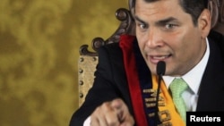 Ecuadorean President Rafael Correa