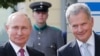 Russian President Vladimir Putin (left) and Finnish President Sauli Niinisto in Helsinki in 2019.