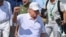 US President Donald Trump, shown at a golf tournament in New Jersey, told Axios that 'we are  low-keying it" in talks with Iran.